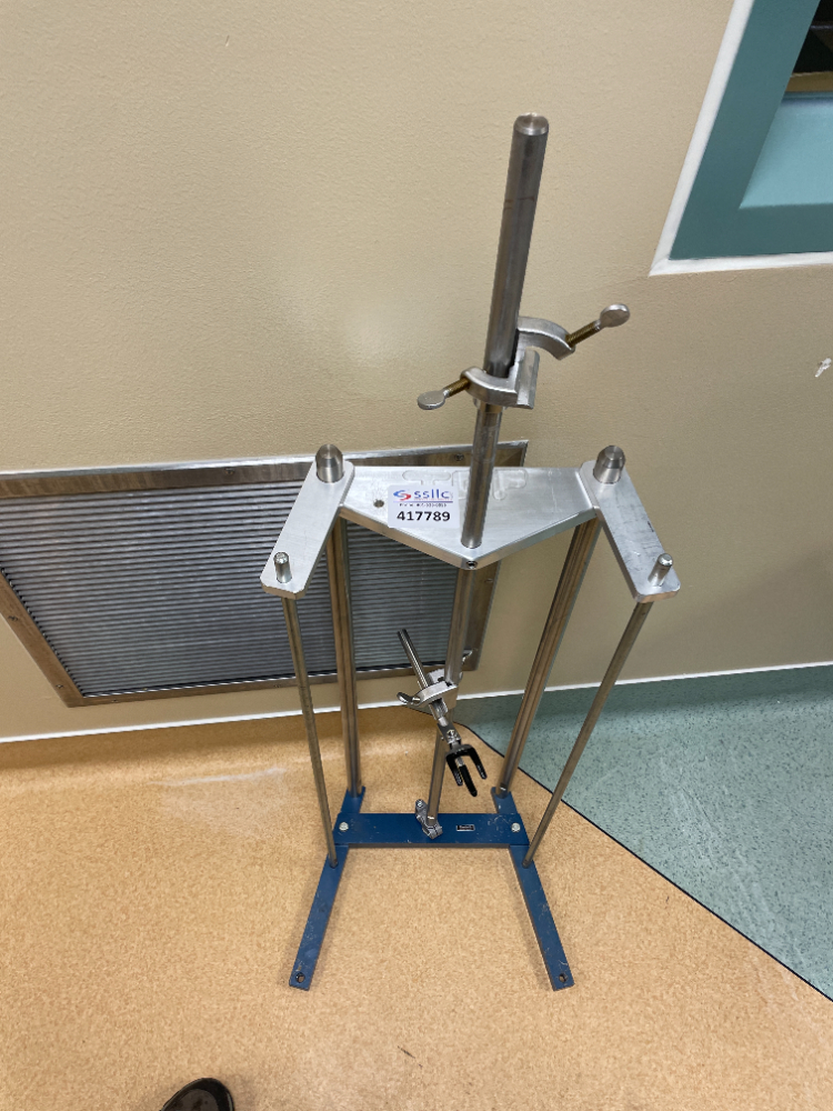 Image of Adjustable Stainless Steel Laboratory Stand with Clamps